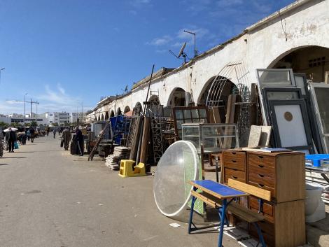 Reclamation yard in Morocco 