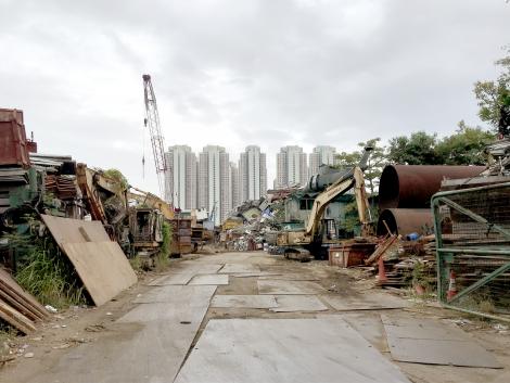 Scrap yard in Hong Kong