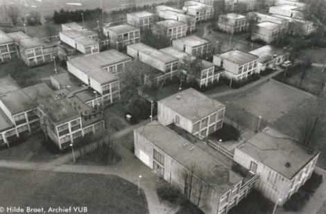 The student units on the VUB campus in 1973