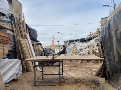 Reclamation yard in Morocco 