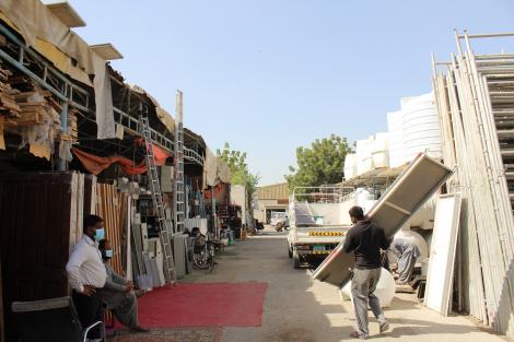 Reclamation yard in Dubai, UAE