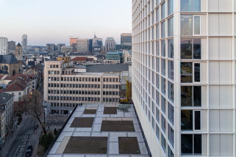 2022 - New facade and terrace ©Jasper Van der Linden 